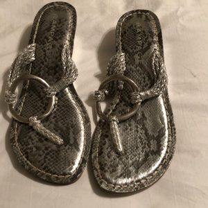 Silver sandals
